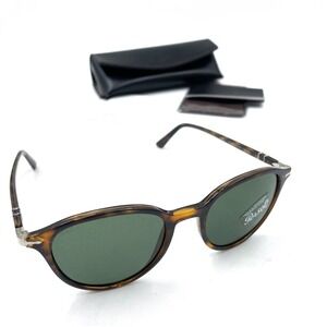 Persol Havana Sunglasses Tortoise S169-S Green Lens Designer Eyewear 50mm 19mm